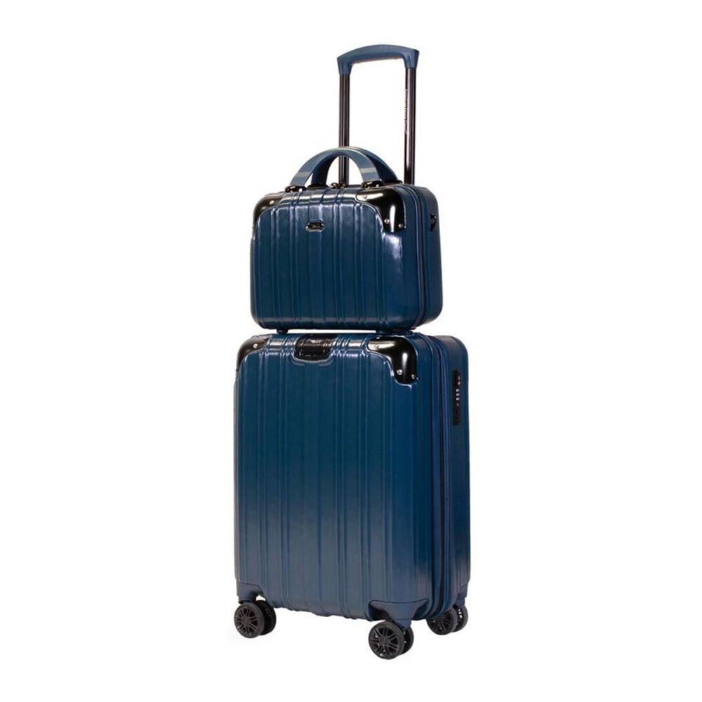 American Green Travel Melrose 2Pc Cosmetic Luggage Set, Blue
